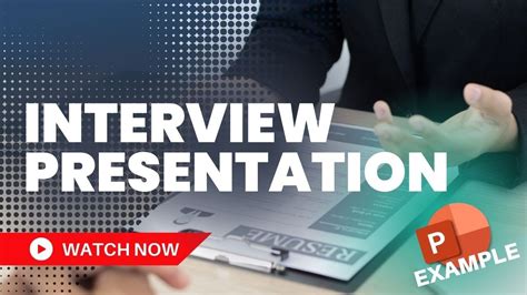 Job Interview Powerpoint Presentation Example Youtube