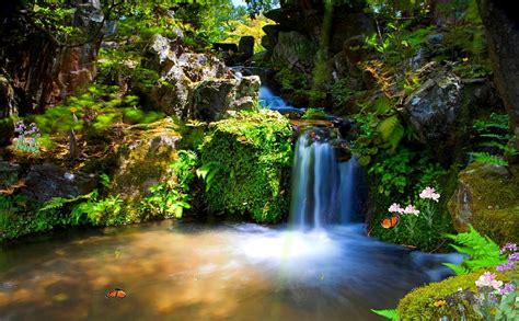 Animated And Screensaver Animated Just Paradise Screensaver A Waterfall Moving Screen
