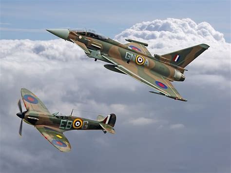 Spitfire And Typhoon Battle Of Britain 75th Anniversary Posters By