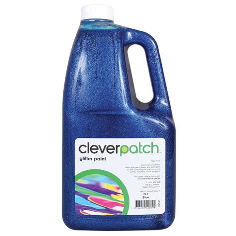 Cleverpatch Glitter Paint Blue 2 Litre Glitter Paint