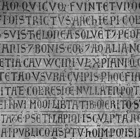 Old Latin Writing On Stone Stock Photo Image Of Marble 22618844