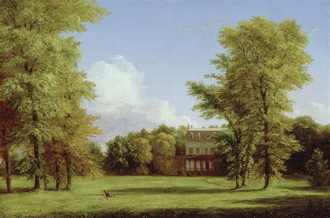 The Van Rensselaer Manor House Painting By Thomas Cole Fine Art America