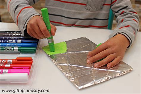 Beautiful Aluminum Foil Paintings Kids Can Make T Of