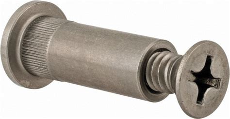 made in usa 1 4 20 thread screw and barrel flat head phillips drive stainless steel tamper