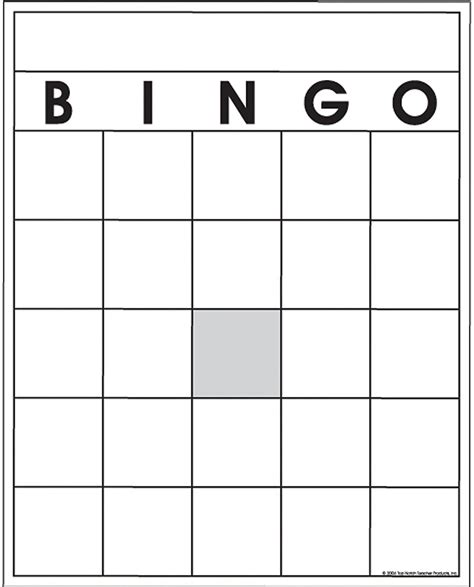 Printable Free Blank Bingo Cards Halvedtapes