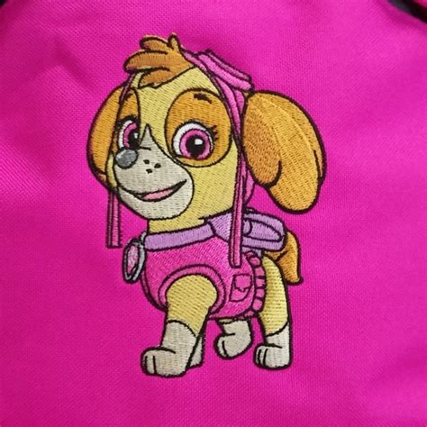 Paw Patrol Skye And Name Or Text On Backpack Personalized Etsy In