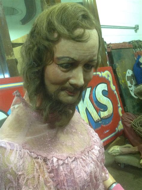 Vintage Wax Museum Sideshow Bearded Lady Obnoxious Antiques