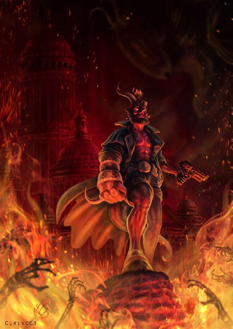 Hellboy By Gaetano Carlucci On Artstation Hellboy Art Badass
