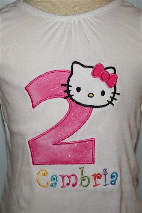 Items Similar To Hello Kitty Birthday Shirt On Etsy