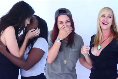Women Passionately Kissing Each Other For First Time To Test Their Own