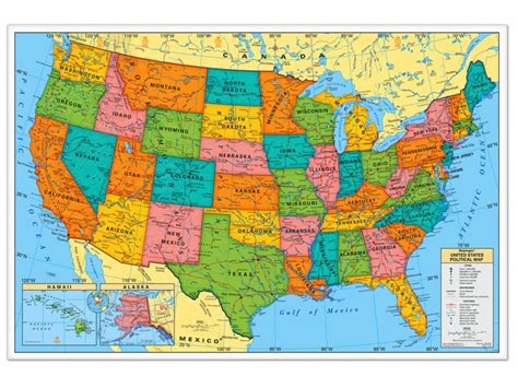 Wall Map Of Usa Verjaardag Vrouw 2020