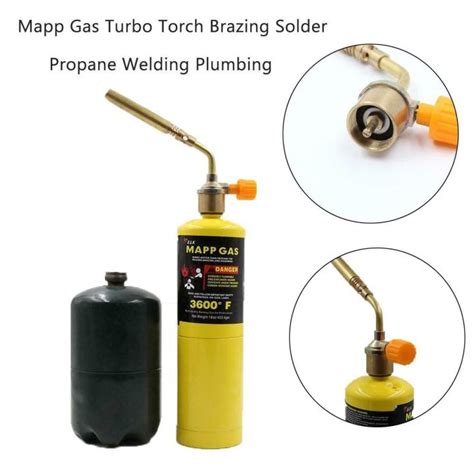 【mapp Gas Torch 】mapp Gas Ignition Turbo Torch Brazing Solder Propane