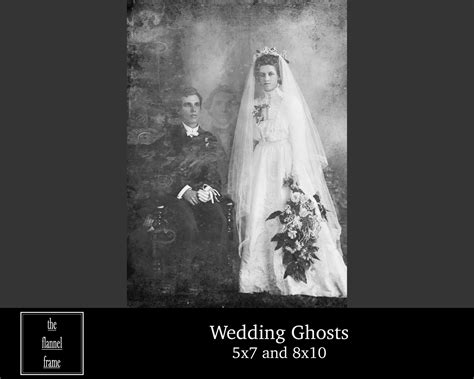 Spooky Victorian Ghost Wedding Portrait Halloween Photograph Etsy