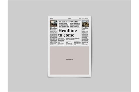 There is no standard size for this newspaper format. Tabloid Newspaper Template By Dene Studios | TheHungryJPEG.com