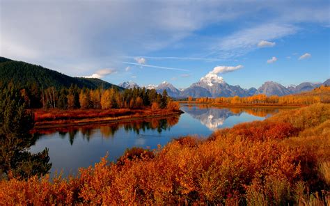 Autumn River Sky Wallpaper Hd Nature 4k Wallpapers Images Photos