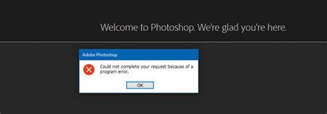 How To Fix Program Error In Photoshop Cc 2021 Solved