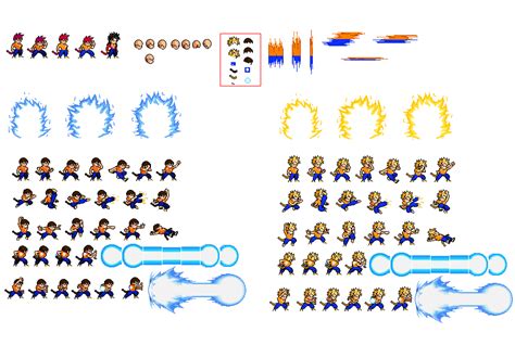 Dbz Effects Sprites Dbz Effects Sprites Kamehameha Wave Sprites By