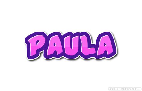 Paula Logo Herramienta De Diseño De Nombres Gratis De Flaming Text