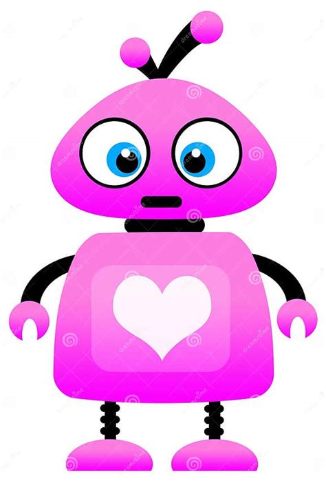 Love Robot Stock Illustration Illustration Of Eyes Cute 21674188