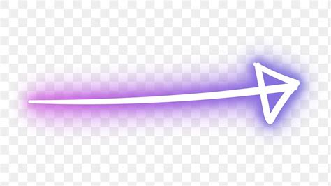 Neon Purple Straight Arrow Sign Premium Png Sticker Rawpixel