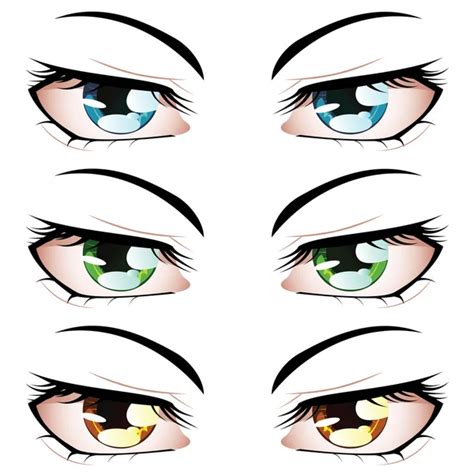Anime W Stylu Oczy — Grafika Wektorowa © Deedl 14059111