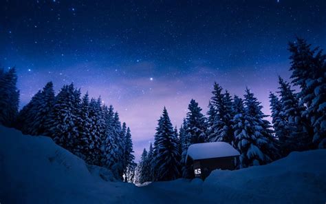 Winter Night Wallpapers Top Free Winter Night Backgrounds