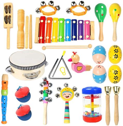 Music through music education is a key that unlocks a world of fun and learning for kids. Toddler Musical Instruments Ehome 15 Types 22pcs Wooden ...