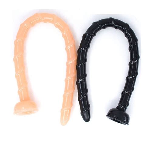 Extra Long Slim Realistic Dildo G Spot Anal Plug Lesbian Women Sex Toy EBay