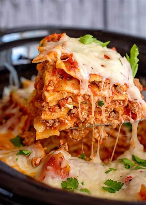 Crock Pot Lasagna Southern Plate Justapinchrecipes Crock Pot