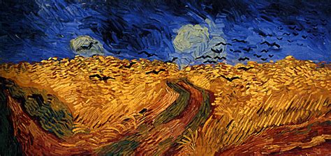 1890 Vincent Van Gogh Champ De Blé Aux Corbeaux Huile Sur Toile 50x100