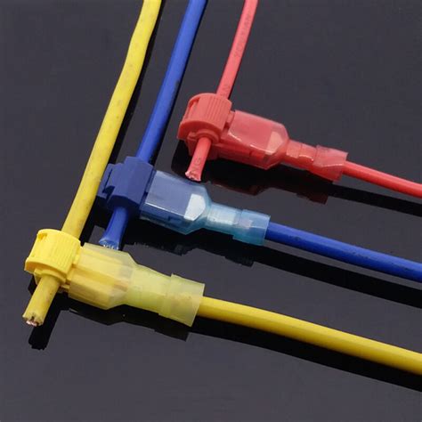 240pc Insulated 22 10 Awg T Taps Quick Splice Wire Terminal Connectors