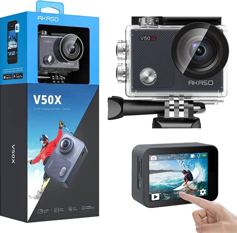 Akaso V50x Native 4k30fps Wifi Action Camera With Eis Touch Screen 4x