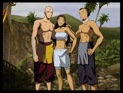 Gaang Trio All Grown Up And At The Beach Avatar Aang Avatar Legend Of Aang Avatar The Last