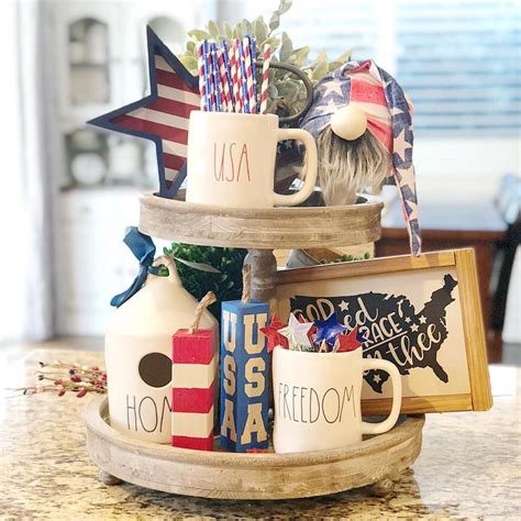 A Few Updates To My Tiered Tray Happy 4th Of July Week I