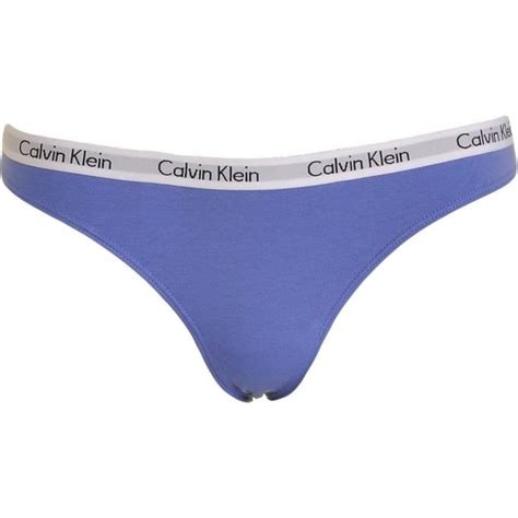 Calvin Klein Womens Carousel Thong Tranquil Blue