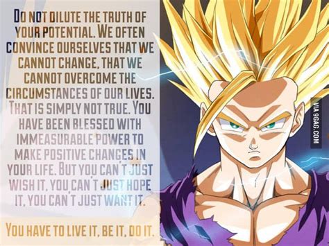Gohans Motivational Quote Dbz Quotes Anime Dragon Ball Balls Quote
