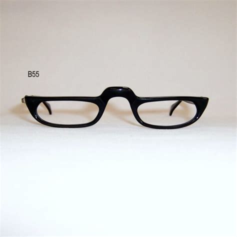Vintage Black Half Eye Spectacles Dead Mens Spex