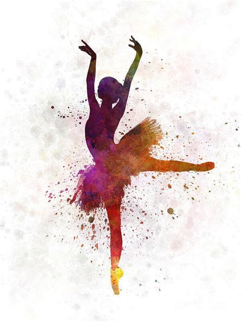 Woman Ballerina Ballet Dancer Dancing Poster By Pablo Romero