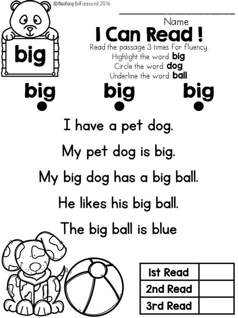 Free Sight Word Reader And Comprehension Set 1 Preschool Reading