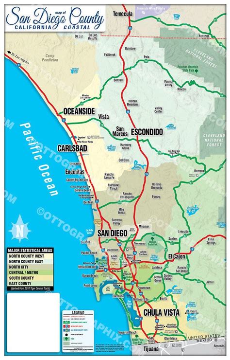 San Diego County Map California Coastal 21900 California