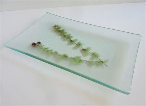 Fossil Vitra Fused Glass Plate By Bprdesigns Etsy