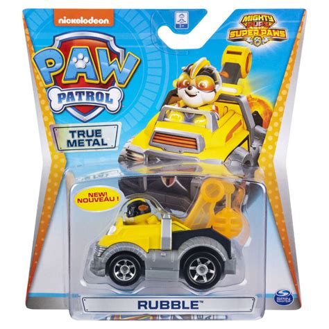 Paw Patrol True Metal Mighty Rubble Super Paws Collectible Die Cast