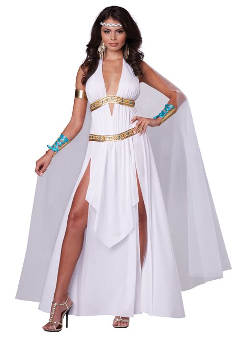 Greek Goddess Roman Toga Dress Halloween Costume Sexy Gown Gold Venus