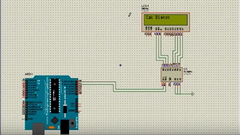 Arduino Belajar Dasar Lcd 16x2 Modul I2c Dengan Simulator Proteus