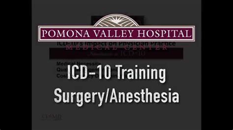 Icd 10 Training Surgeryanesthesia Youtube