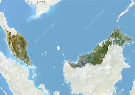 Malaysia Satellite Image Stock Image C0133994 Science Photo Library