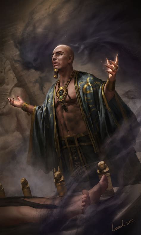 artstation imhotep li wenda egyptian mythology egyptian art fantasy artwork dark fantasy