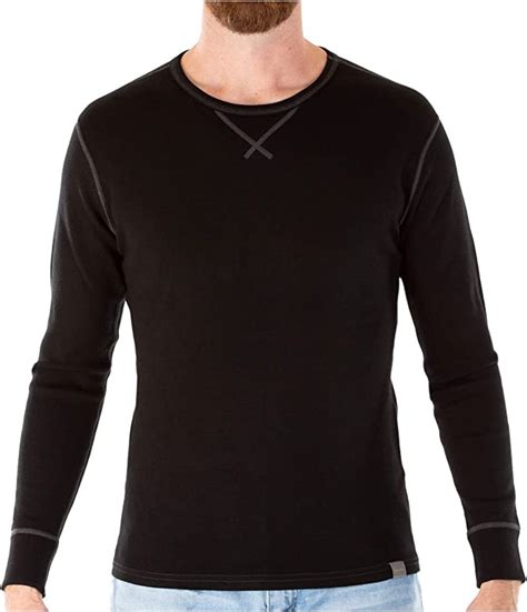 meriwool mens base layer 100 merino wool heavyweight 400g thermal shirt for men at amazon men s