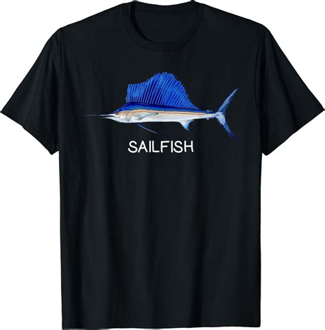 Sailfish Saltwater Game Fish T Shirt Uk Clothing