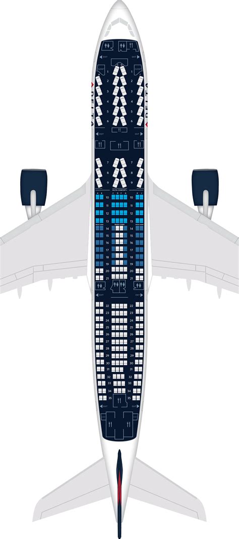 空中巴士a330 200座位圖、規格與設施 達美航空公司